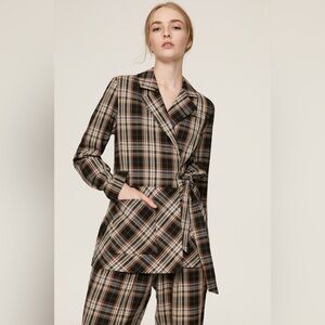 Pamela Love x RTR | Retro Plaid Tie Waist Blazer | Sz M